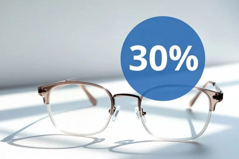 Вторая пара очков со скидкой 30%